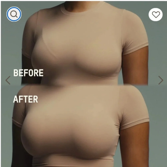 SKIMS Ultimate Push Up Plunge Bra Tear drop size 36DD - Picture 2 of 6